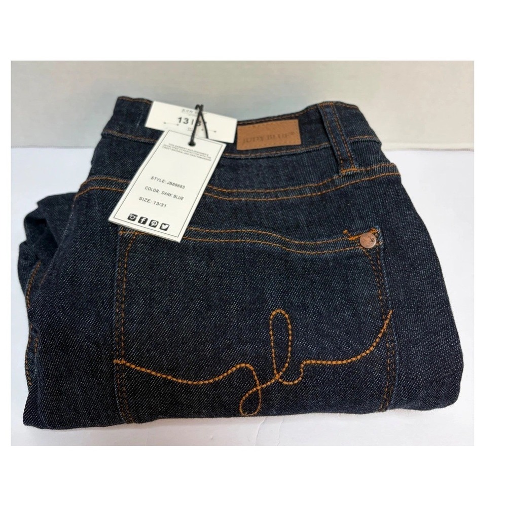 Judy Blue NWT High Waist Classic Pocket Embroidery Skinny Jean 13/31 #88683